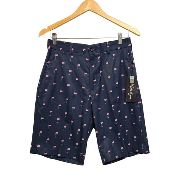 Walter Hagen Pants - Walter Hagen Golf Shorts Mens 30 USA Tee Flag Perfect 11 Collection Flat Front